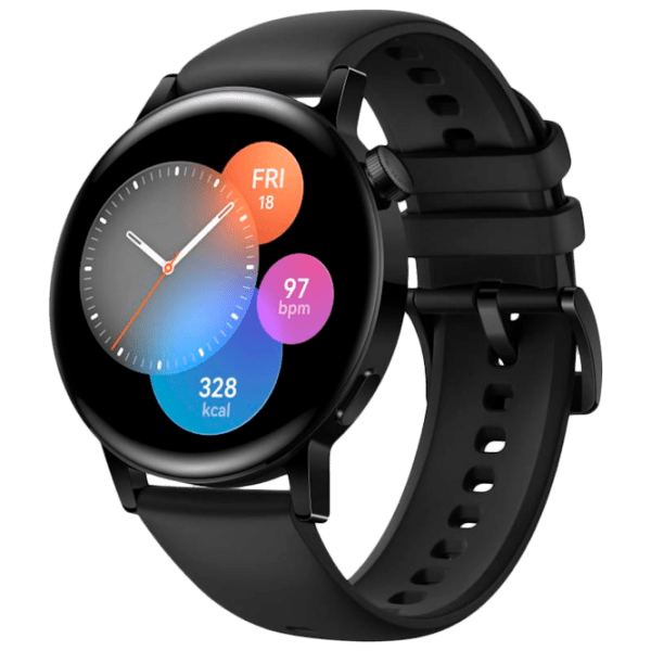 Умные часы Huawei Watch GT 3 Черный 1.32" | 42 мм | Нержавеющая сталь/ Пластик/ Фторэластомер
| Active Edition photo 1