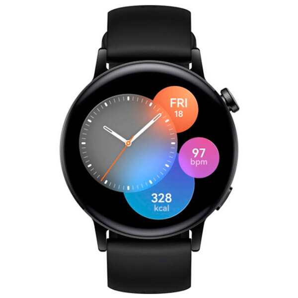 Умные часы Huawei Watch GT 3 Черный 1.32" | 42 мм | Нержавеющая сталь/ Пластик/ Фторэластомер
| Active Edition photo 2