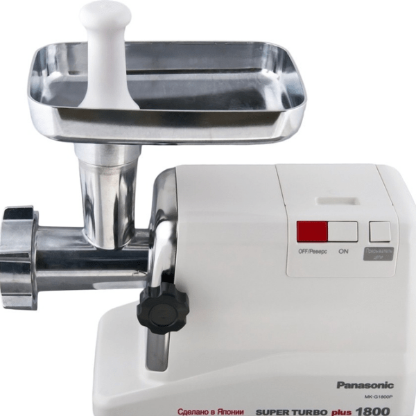 Mașină de tocat carne Panasonic MK-G1800PWTQ White 330 W/ 1800 W, 1.6 kg/ min photo 4