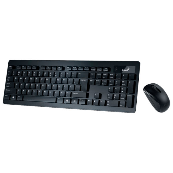 Клавиатура и Мышь Genius SlimStar 8005 Черный Для дома и офиса, Беспроводные photo 1