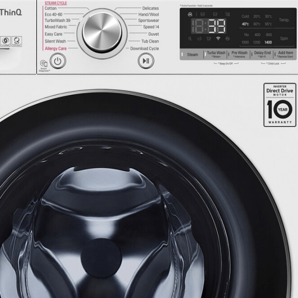 Стиральная машина LG F4WV710S2E Белый 10.5 кг, 1400 об/ мин, A photo 8