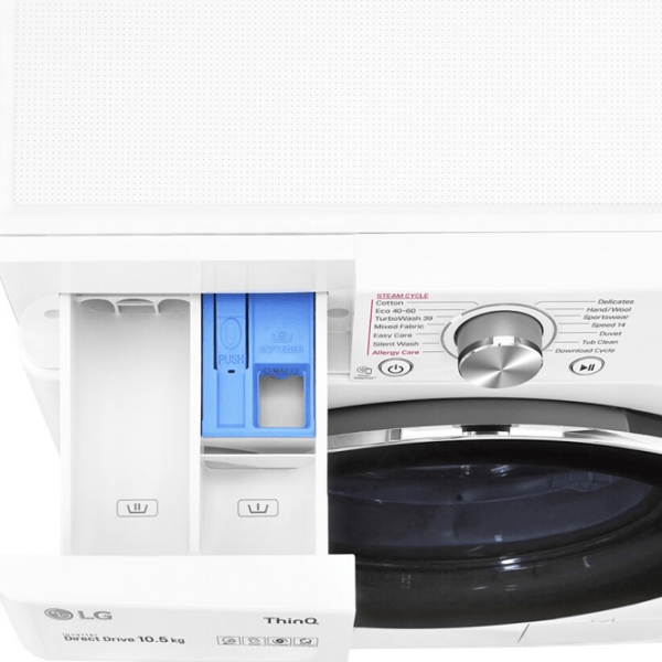 Стиральная машина LG F4WV710S2E Белый 10.5 кг, 1400 об/ мин, A photo 9