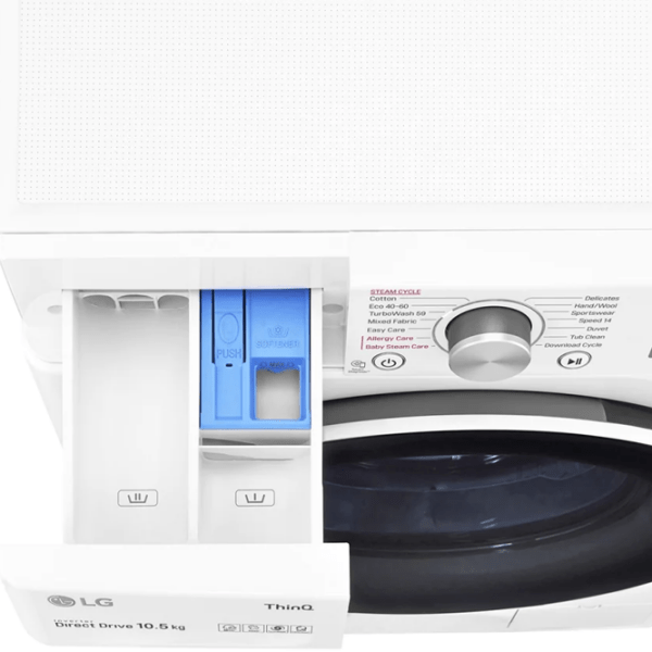 Стиральная машина LG F4WV510S0E Белый 10.5 кг, 1400 об/ мин, B photo 9