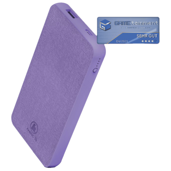 Power Bank 10000 mAh Hama Supreme Fabric 10HD Purple  photo 1