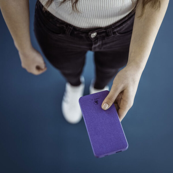 Power Bank 10000 mAh Hama Supreme Fabric 10HD Purple  photo 3