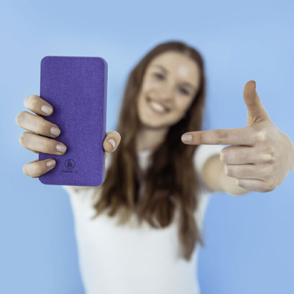 Power Bank 10000 mAh Hama Supreme Fabric 10HD Purple  photo 4