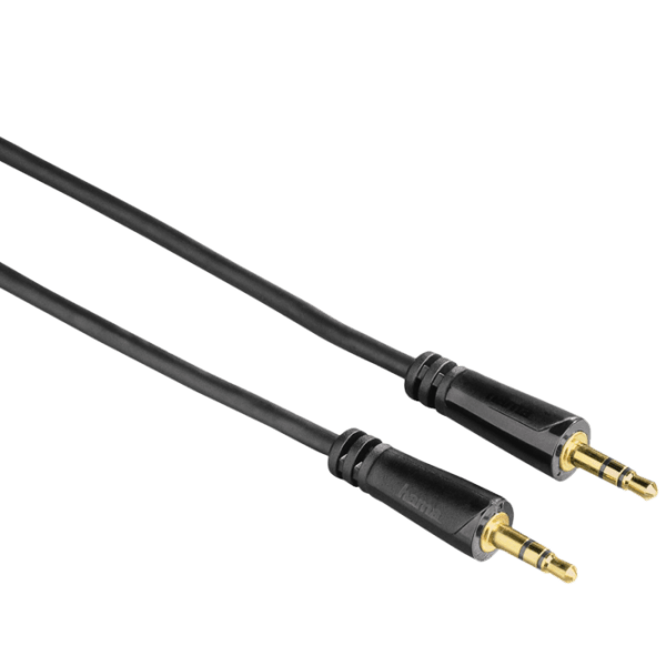 Аудио кабель Hama Gold-plated 3.5 mm/ 3.5 mm Черный  photo 1
