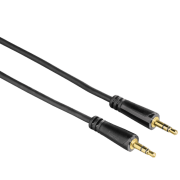 Аудио кабель Hama Gold-plated 3.5 mm/ 3.5 mm Черный 