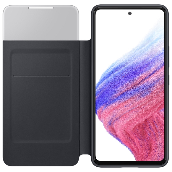Husă pentru smartphone Samsung Galaxy A53 5G (EF-EA536PBEGEE) Black Samsung, BioTPU, Smart View Wallet photo 3