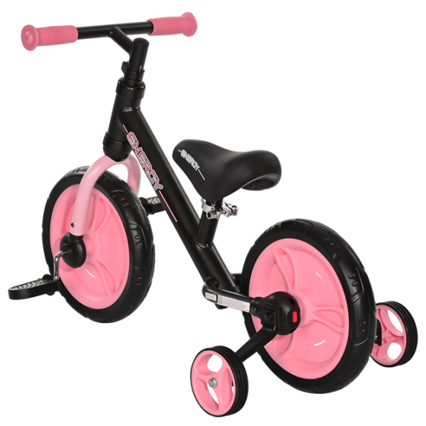 Bicicletă fără pedale Lorelli ENERGY 2in1 11" Pink Black Metal / Pentru copii photo 3