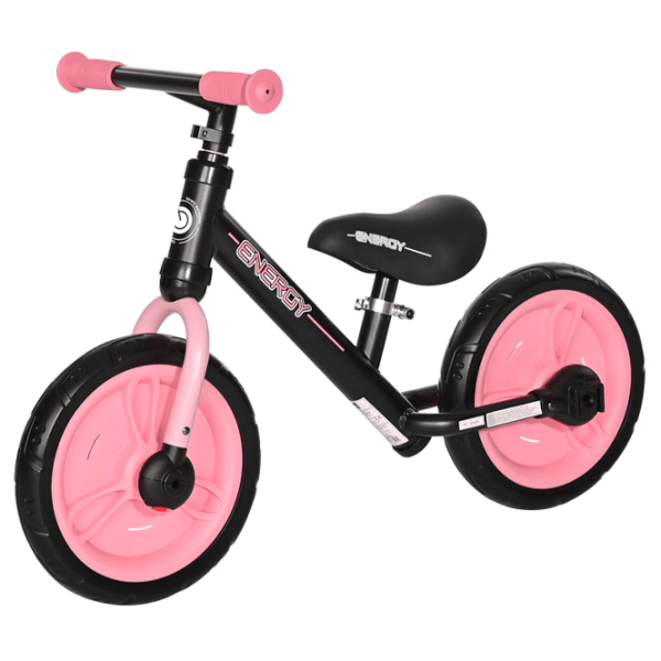 Bicicletă fără pedale Lorelli ENERGY 2in1 11" Pink Black Metal / Pentru copii photo 4