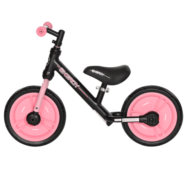 Bicicletă fără pedale Lorelli ENERGY 2in1 11" Pink Black Metal / Pentru copii photo 5