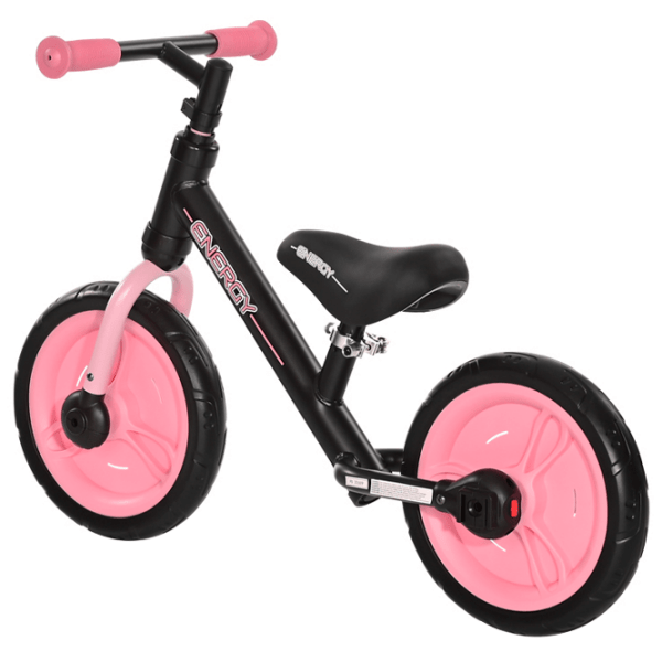 Bicicletă fără pedale Lorelli ENERGY 2in1 11" Pink Black Metal / Pentru copii photo 6