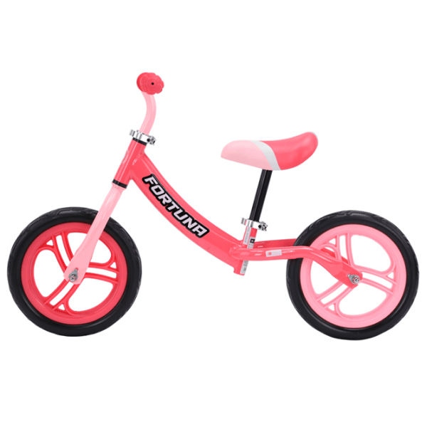 Bicicletă fără pedale Lorelli FORTUNA 12" Pink Black Metal / Pentru copii photo 2