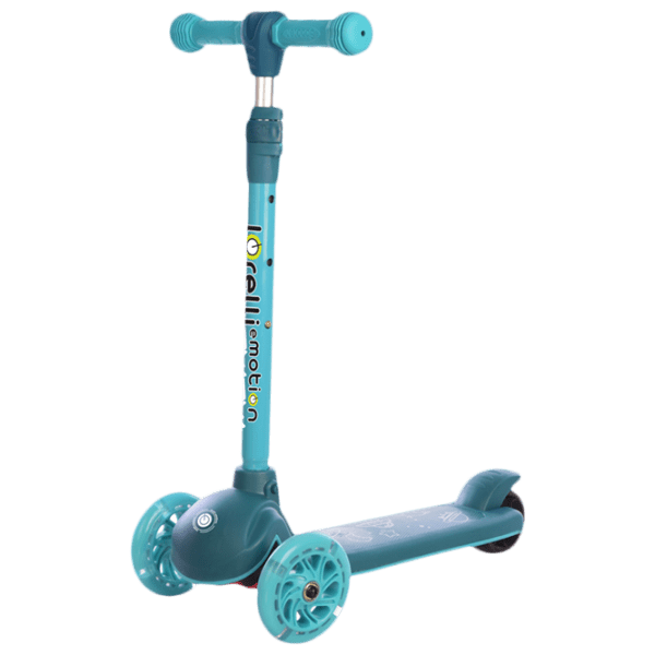 Trotinetă pentru copii cu trei roți Lorelli Tamtam (10390160003) Teal 3 ani, 50 kg, Din plastic cu silicon photo 1