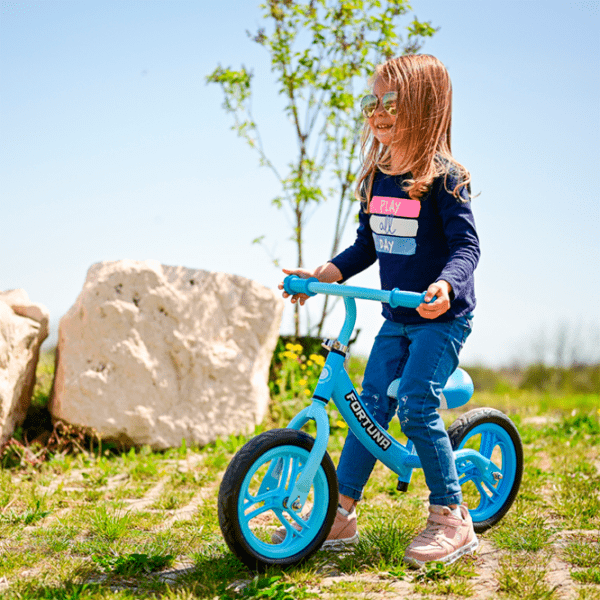 Bicicletă fără pedale Lorelli FORTUNA 12" Blue Black Metal / Pentru copii photo 5