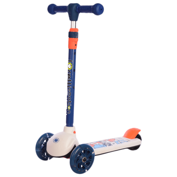 Trotinetă pentru copii cu trei roți Lorelli Tamtam (10390160001) Blue 3 ani, 50 kg, Din plastic cu silicon photo 1