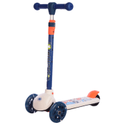 Trotinetă pentru copii cu trei roți Lorelli Tamtam (10390160001) Blue 3 ani, 50 kg, Din plastic cu silicon