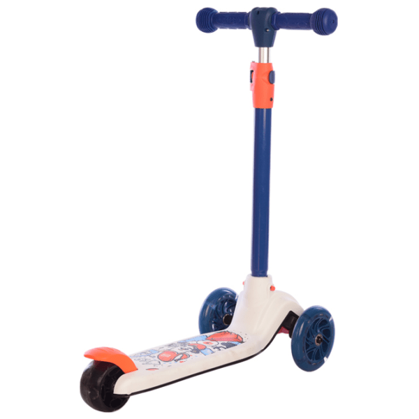 Trotinetă pentru copii cu trei roți Lorelli Tamtam (10390160001) Blue 3 ani, 50 kg, Din plastic cu silicon photo 2