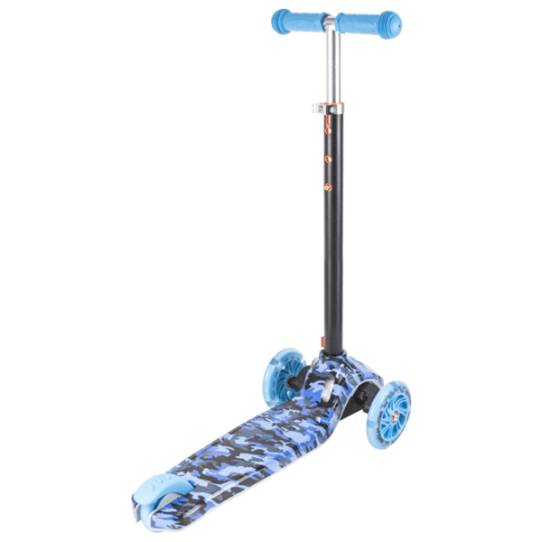 Trotinetă pentru copii cu trei roți Lorelli Yuppee (10390100017) Blue 3 ani, 50 kg, Din plastic cu silicon photo 2