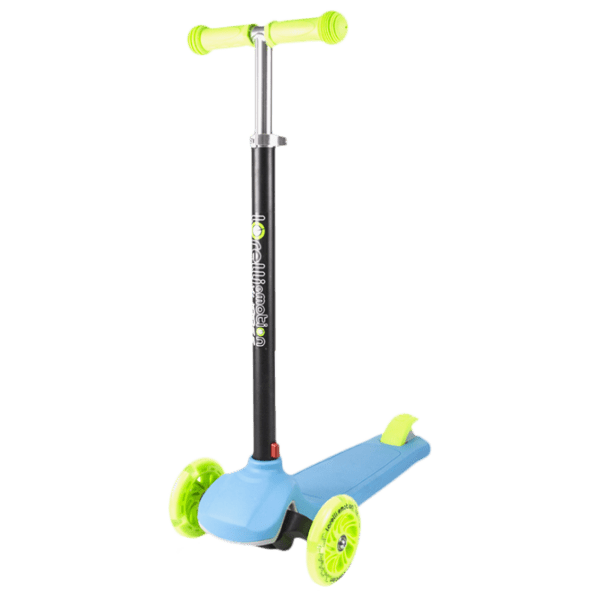 Детский трёхколёсный самокат Lorelli Yuppee (10390100006) Зелёный 3 года, 50 кг, Пластиковые с силиконом photo 1