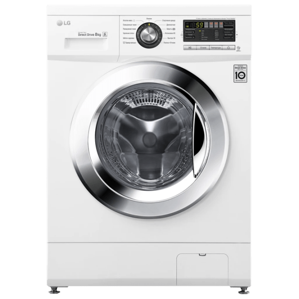 Mașină de spălat LG F1096TD3 White 8 kg, 1000 rpm, A (old) photo 1