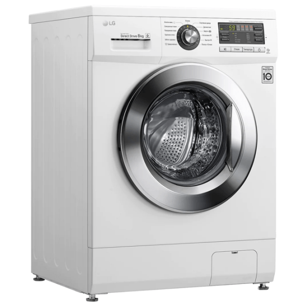Mașină de spălat LG F1096TD3 White 8 kg, 1000 rpm, A (old) photo 2
