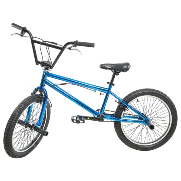 Bicicletă Crosser BMX 20" Blue Silver Aluminiu / Pentru copii photo 4