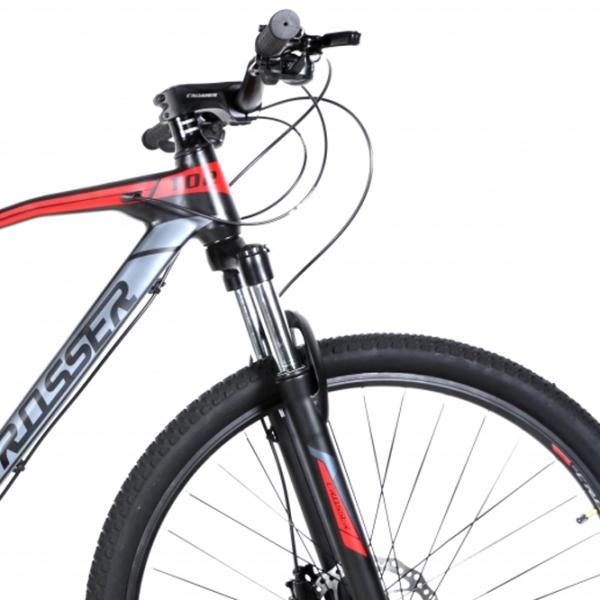 Bicicletă Crosser T02 29" 19" Black Red Aluminiu / Pentru adulți photo 4