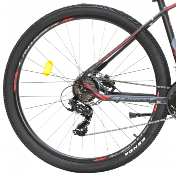 Bicicletă Crosser Lava 29" 18" Black Red Aluminiu / Pentru adulți photo 1