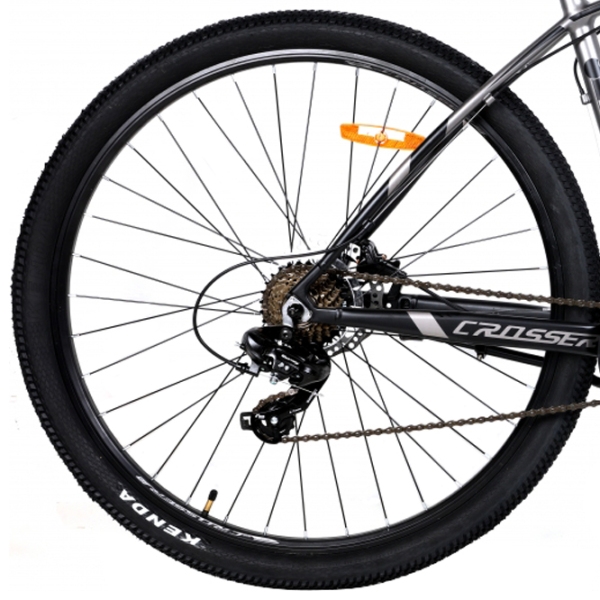 Bicicletă Crosser QUICK 29" 19" Gray Black Aluminiu / Pentru adulți photo 2