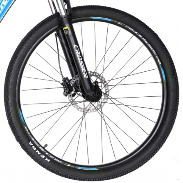 Bicicletă Crosser MT-041 29" 19" Blue Black Aluminiu / Pentru adulți photo 3