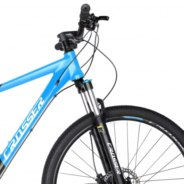 Bicicletă Crosser MT-041 29" 19" Blue Black Aluminiu / Pentru adulți photo 5