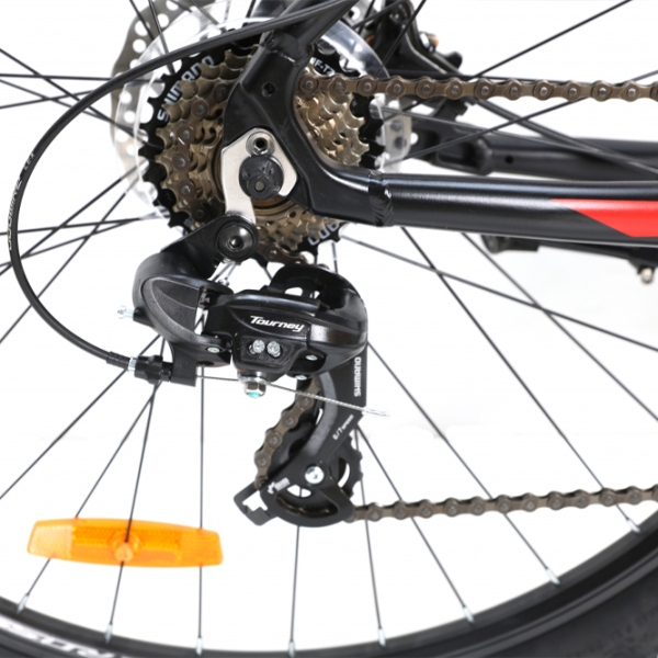 Bicicletă Crosser Leon 29" 19" Black Red Aluminiu / Pentru adulți photo 4