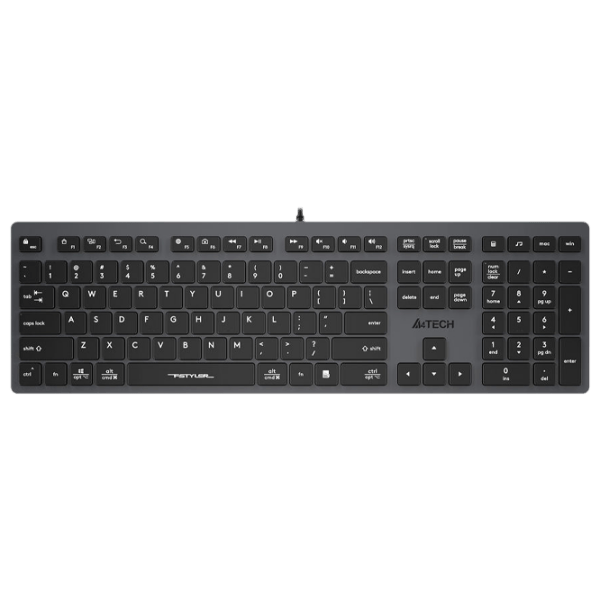 Клавиатура A4Tech FX50 Серый Для дома и офиса, Проводная photo 1