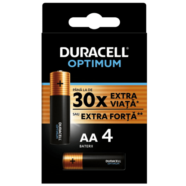 Baterie Duracell Optimum K4 AA (4 buc.)  photo 1
