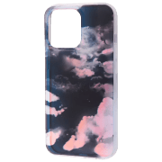 Husă pentru smartphone Apple iPhone 13 Pro (Sky) Pink Black WAVE, TPU, Back