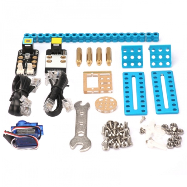Set suplimentar Makeblock mBot v1.1 Add-On Pack - Servo Pack MB-009-071 Blue  photo 4