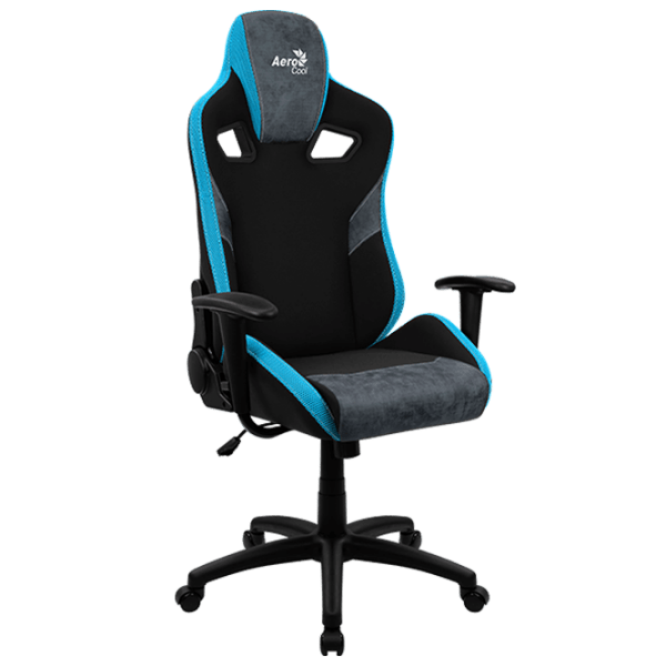 Scaun Gaming AeroCool COUNT 4710562751260 Blue Steel  photo 3
