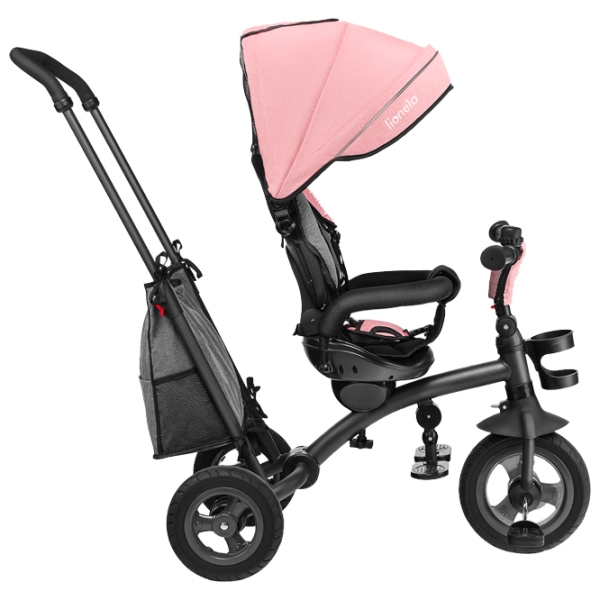 Triciclu Lionelo Tris Stone Pink Aluminiu/ Pentru copii photo 2
