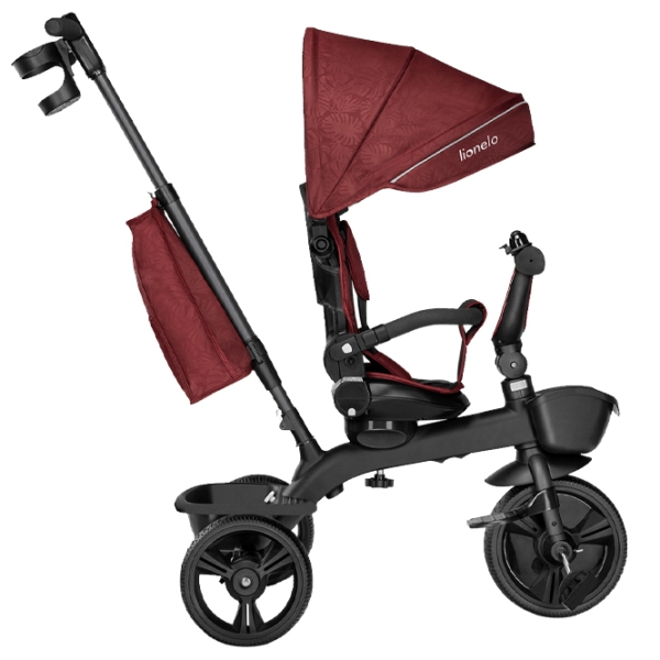Triciclu Lionelo Kori Burgundy Metal/ Pentru copii photo 2