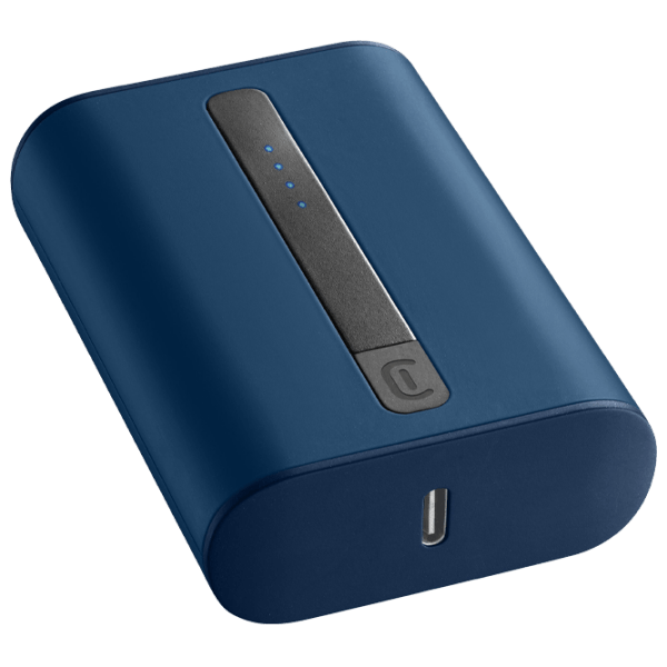 Power Bank 10000 mAh Cellularline Thunder (20 W) Blue  photo 2