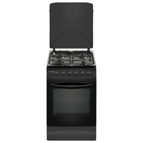 Aragaz Bauer TE 5640 BLI Black Tipul plitei: Pe gaz, 52 l, Tipul cuptorului: Electric photo 1