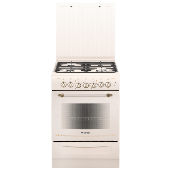 Aragaz Gefest 6102-02 0186 Cream Tipul plitei: Pe gaz, 55 l, Tipul cuptorului: Electric photo 1