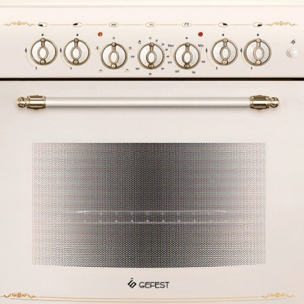 Aragaz Gefest 6102-02 0186 Cream Tipul plitei: Pe gaz, 55 l, Tipul cuptorului: Electric photo 3