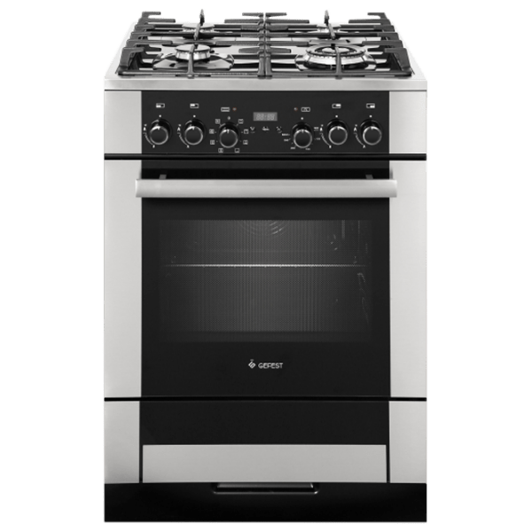 Aragaz Gefest 6502-03 0284 Inox Tipul plitei: Pe gaz, 55 l, Tipul cuptorului: Electric photo 1