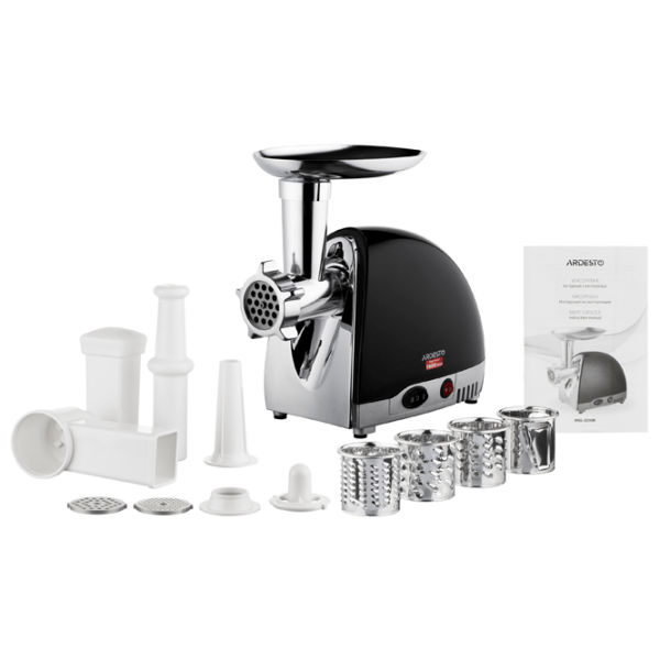 Mașină de tocat carne Ardesto MGL-2250R Black 200 W/ 1800 W, 2 kg/ min photo 3