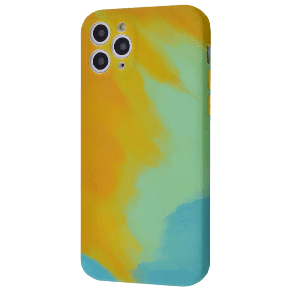 Чехол для смартфона Apple iPhone 11 (Watercolor) Зелёный Желтый WAVE, TPU, Back photo 1
