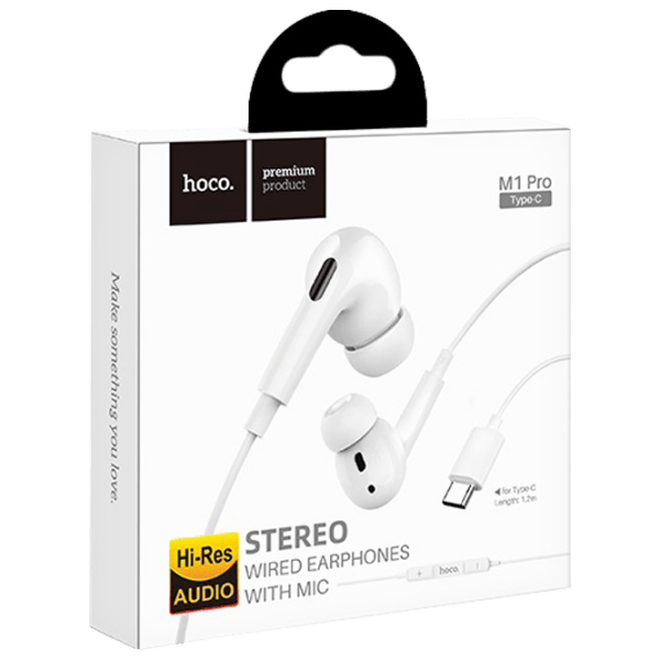 Căști Hoco M1 Pro White Cu fir / Personal / In ear photo 3