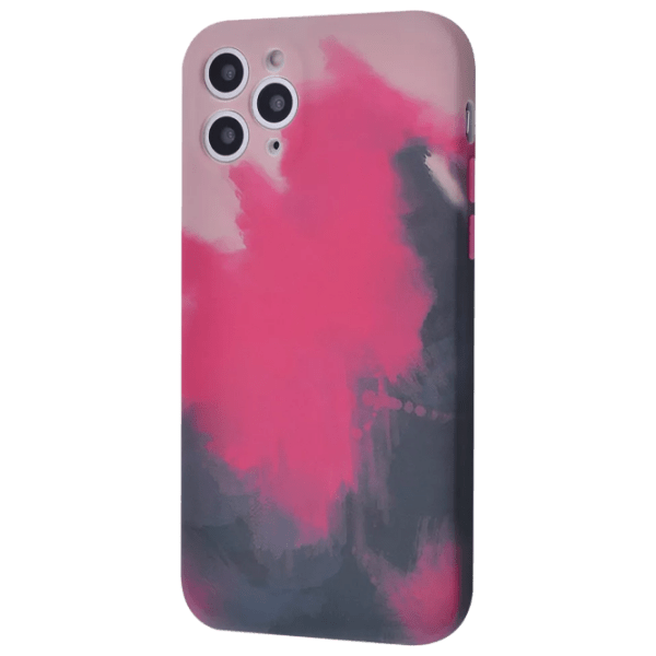 Чехол для смартфона Apple iPhone 11 (Watercolor) Черный Розовый WAVE, TPU, Back photo 1